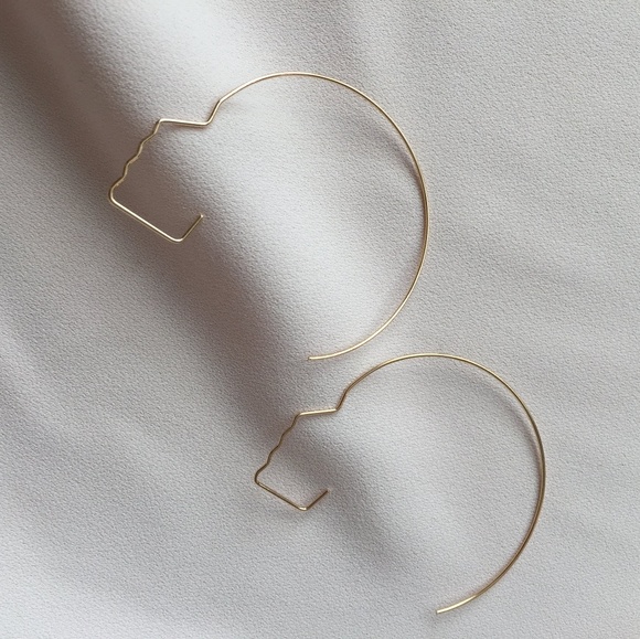 Face shape ear ring - Picture 2 of 5